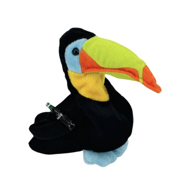 Coca-Cola Toolu Toucan Honduras Plush Stuffed Animal Bean Bag NEW VTG 1999 - Picture 2 of 10